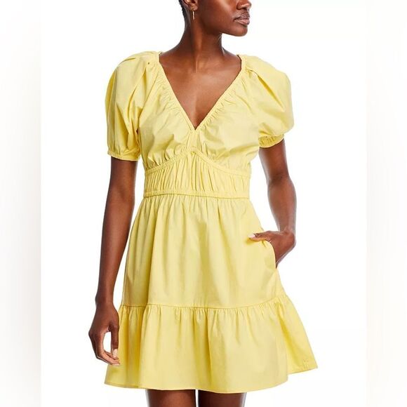 VINEYARD VINES POPLIN V NECK MINI DRESS Size Small - Picture 2 of 4